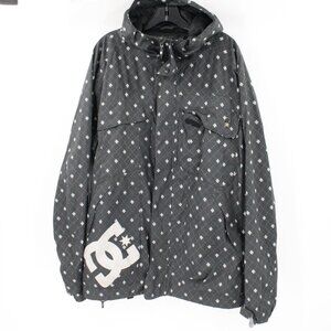 DC ski Jacket Mens Large Exotex 5000 Y2K Snowboarding Full Zip Hooded printed